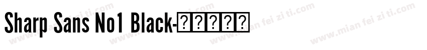 Sharp Sans No1 Black字体转换